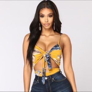 NWT Fashion Nova Floral Cutout Bodysuit
